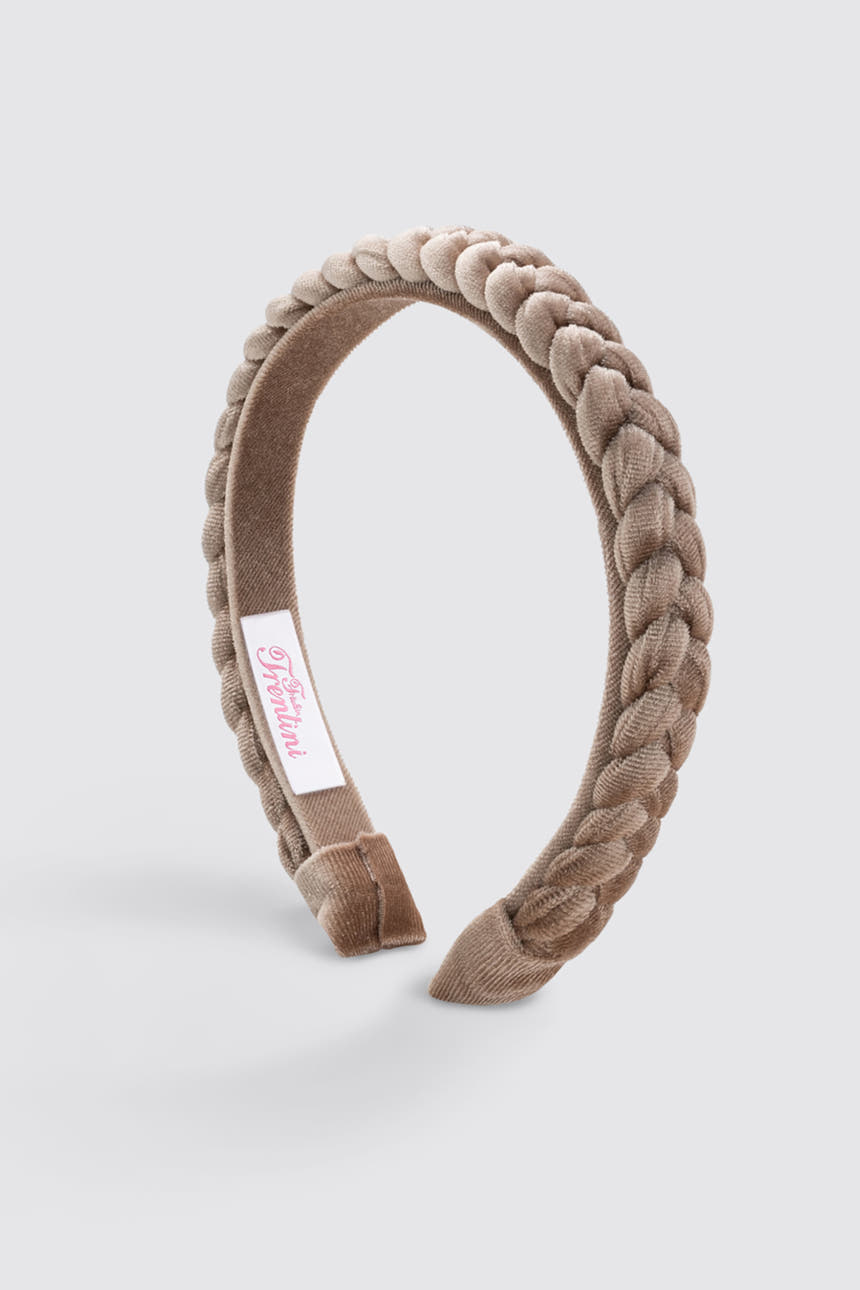 Samt Haarreif in Flechtoptik